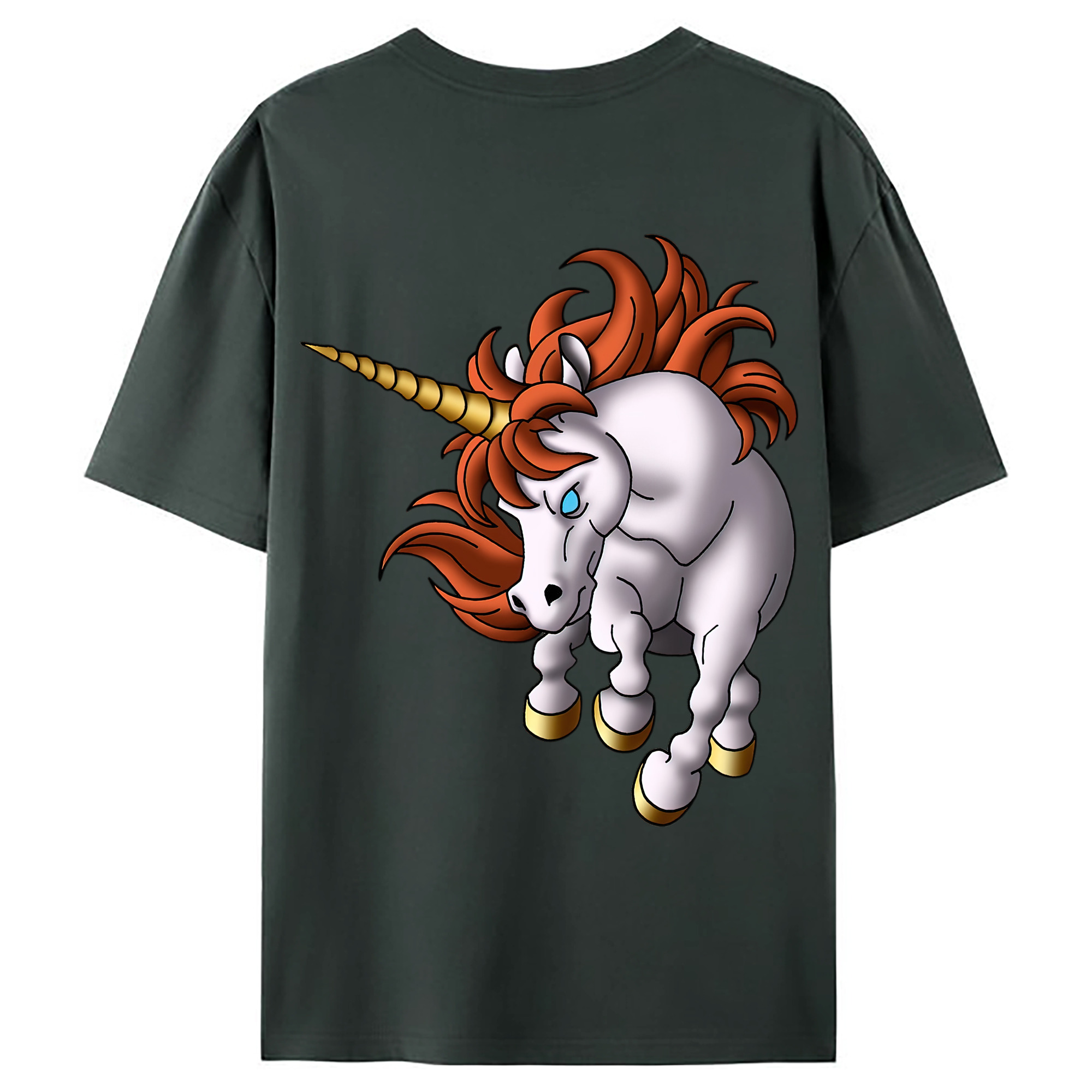 （画像用） ドラゴンクエスト Doragon Kuesuto Dragon Quest 綿100％ メンズ半袖Tシャツ（バックプリント） 通気性